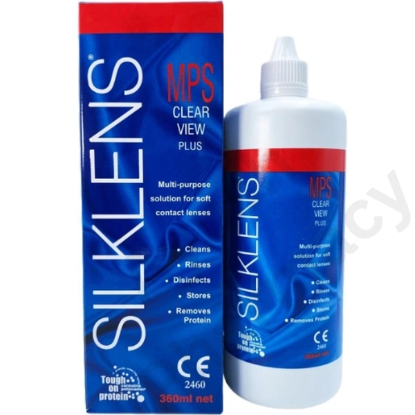 Silklens Clear view Plus Multi-Purpose Lens Cleaning Solution (360ml)
