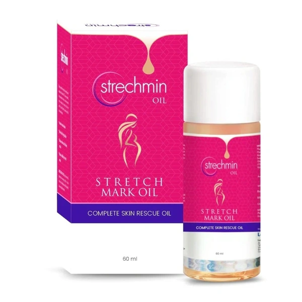 Leeford Strechmin Stretch Marks Oil, Helps To Improve The Appearance Of Stretch Marks, Scars & Uneven Skin Tone - 60ml