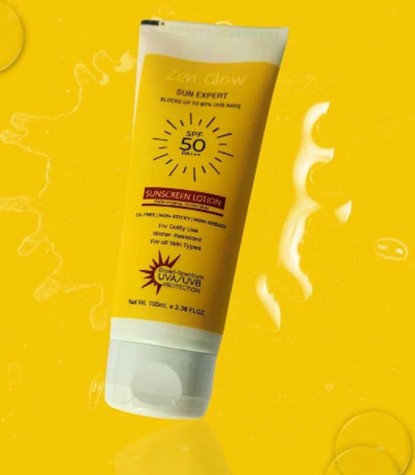 ZEN GLOW | SUNSCREEN LOTION | SUN EXPERT | SPF 50PA+++ - 100ml