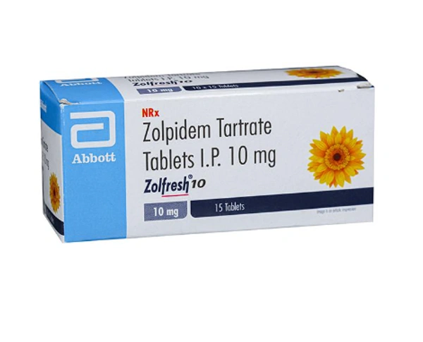 Zolfresh 10mg Tablet (ZLA23040) - 1 Strip (15 Tablets), ZOLPIDEM-10MG
