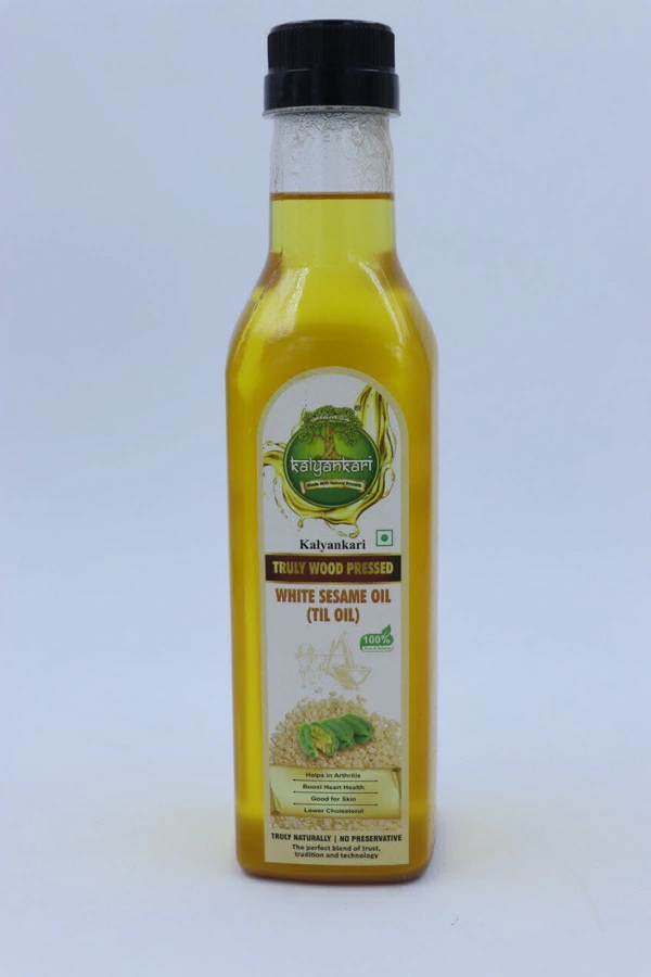 White sesame wood pressed oil
