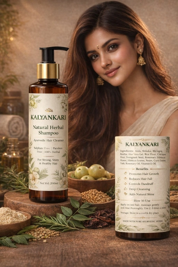 KALYANKARI NATURAL & HANDMADE HAIR SHAMPOO 200 ML