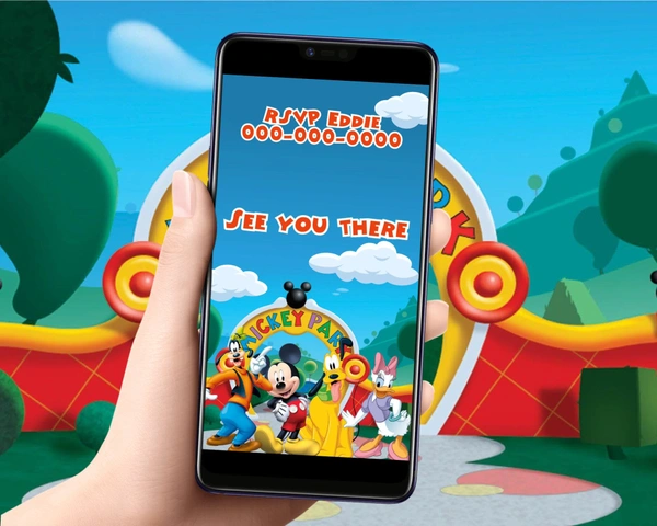 Mickey Mouse Theme Video Invitation 