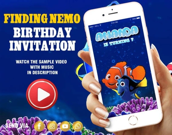 Nemo Theme Video Invitation 
