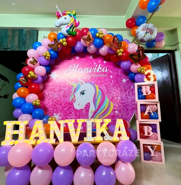 Unicorn Theme Kids Birthday Decor 51