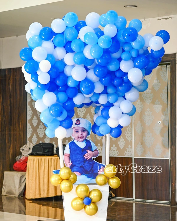 Hot Air Balloons With Baby Cutouts