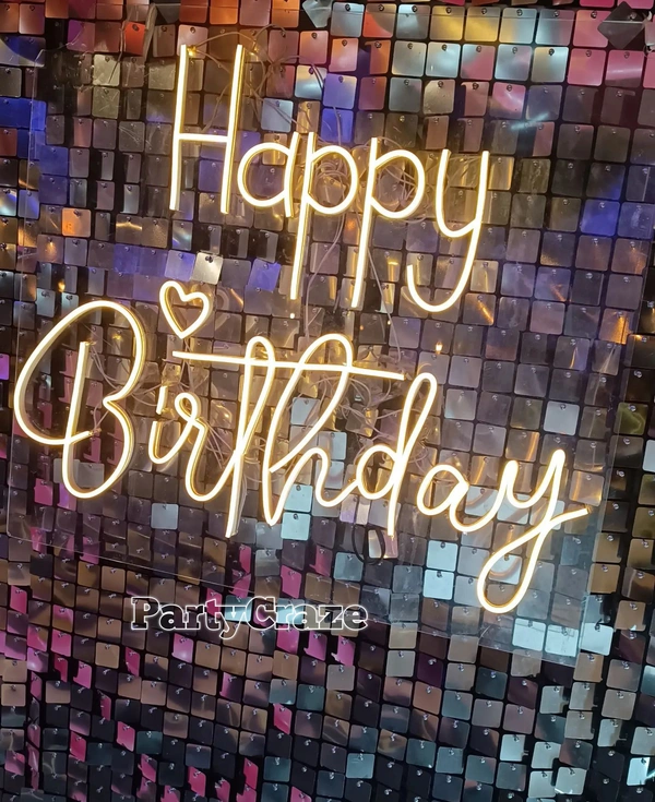 Happy Birthday Neon Rental 