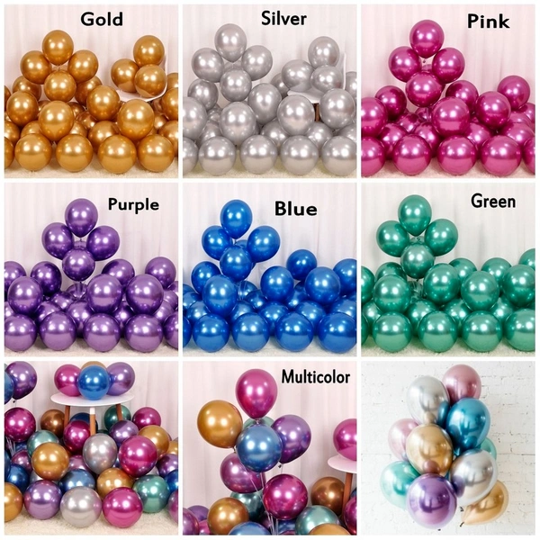 Chrome Balloon Decor 