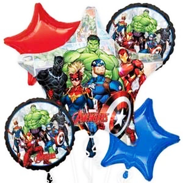 Cartoon Characters Foil 5pc Set