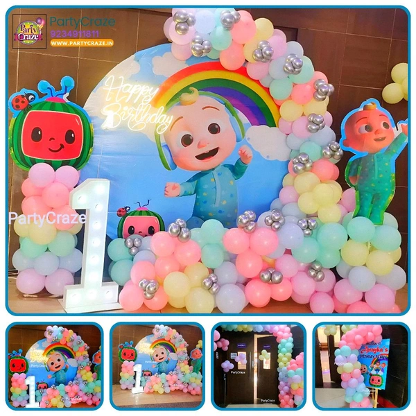 Cocomelon Theme  Kids Birthday Decor 114