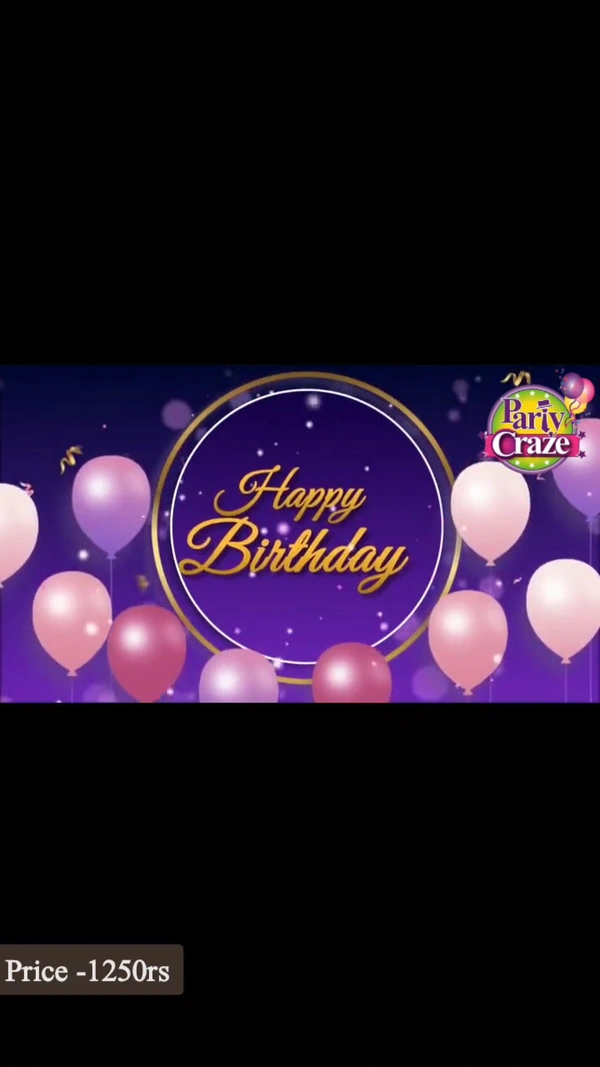 Adults Birthday Video Invitations 