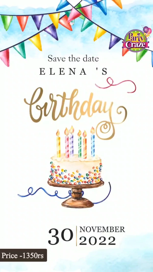 10th Birthday Video Invitations 