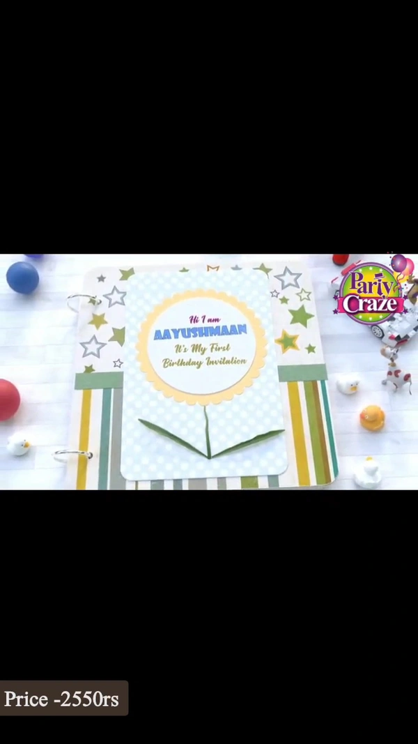 Toys Theme Video Invitations 