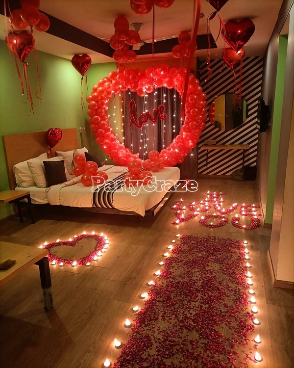 Surprise Room Decoration For Husband Birthday 