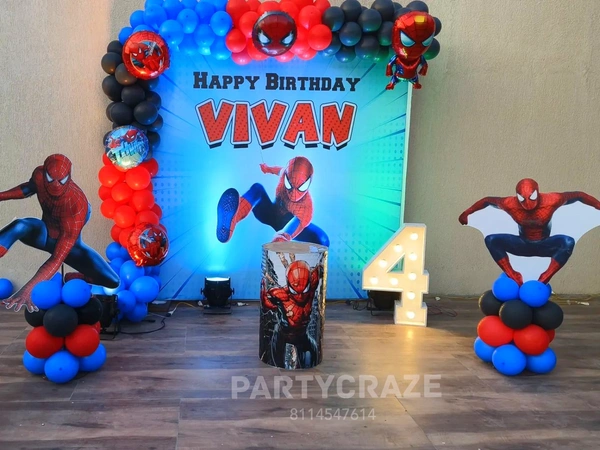 Spiderman Theme  Kids Birthday Decor 154