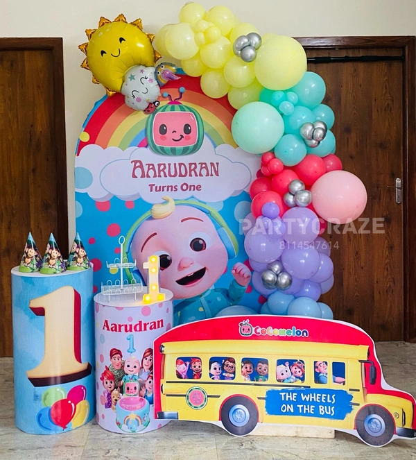 Cocomelon Theme  Kids Birthday Decor 164