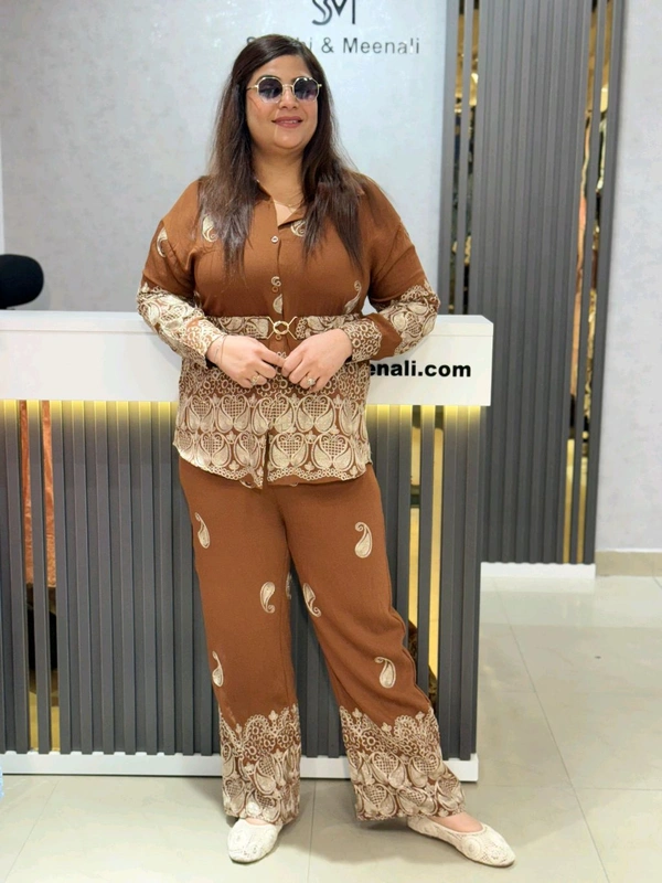 132154 Beautiful Cordsets With Belt