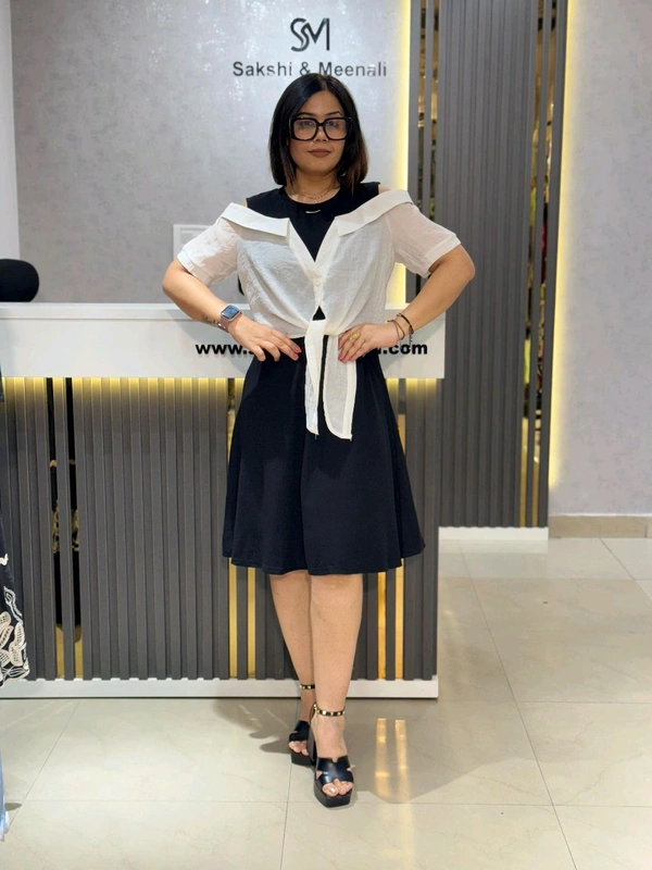 132146 Beautiful Dress With Jacket Design