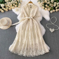 132003 Beautiful Dress With Pearl Detailing