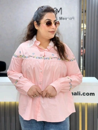 132014 Beautiful Embroidery Shirt