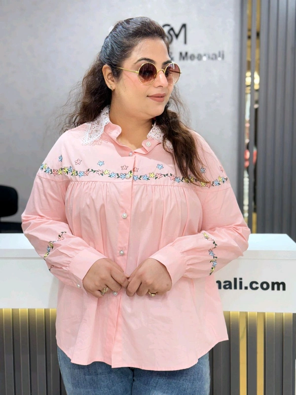 132014 Beautiful Embroidery Shirt