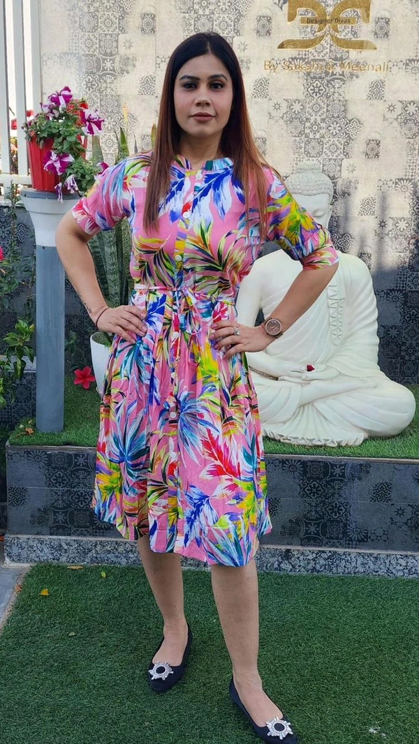 131607 Beautiful Florescent Tunic