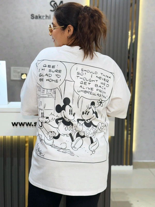 131878 Beautiful Printing Tee I Plus Size