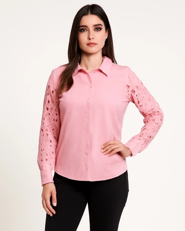 132241 Beautiful Shirt Lace Detailing Selves