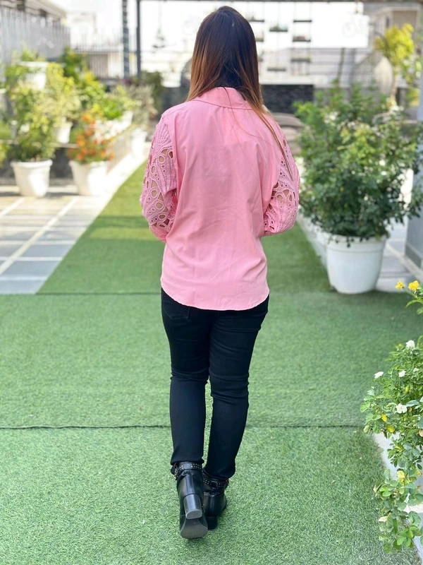 132241 Beautiful Shirt Lace Detailing Selves