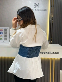 132209 Beautiful Shirt With Denim
