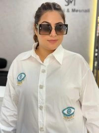 131926 Beautiful Shirt With Evil Eye Detailing