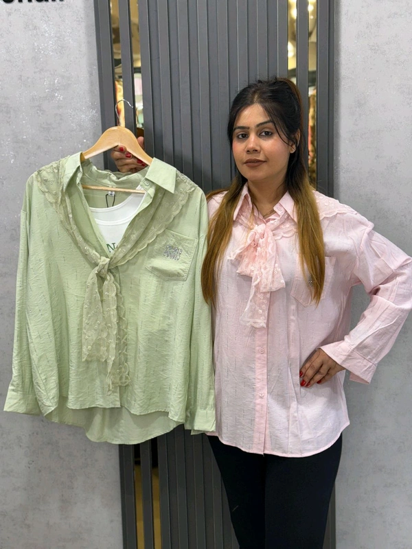131723 Beautiful Shirt With Inner And Net