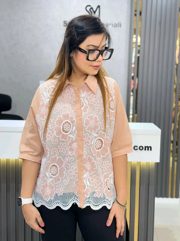 131917 Beautiful Top With Lace Work