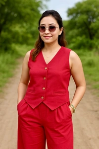 132079 Beautiful Vest With Pant