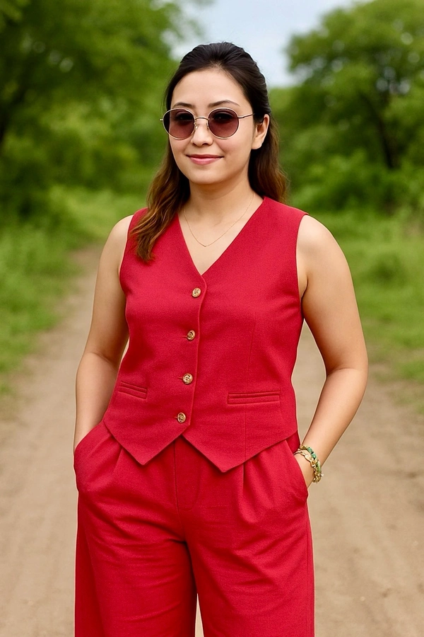 132079 Beautiful Vest With Pant