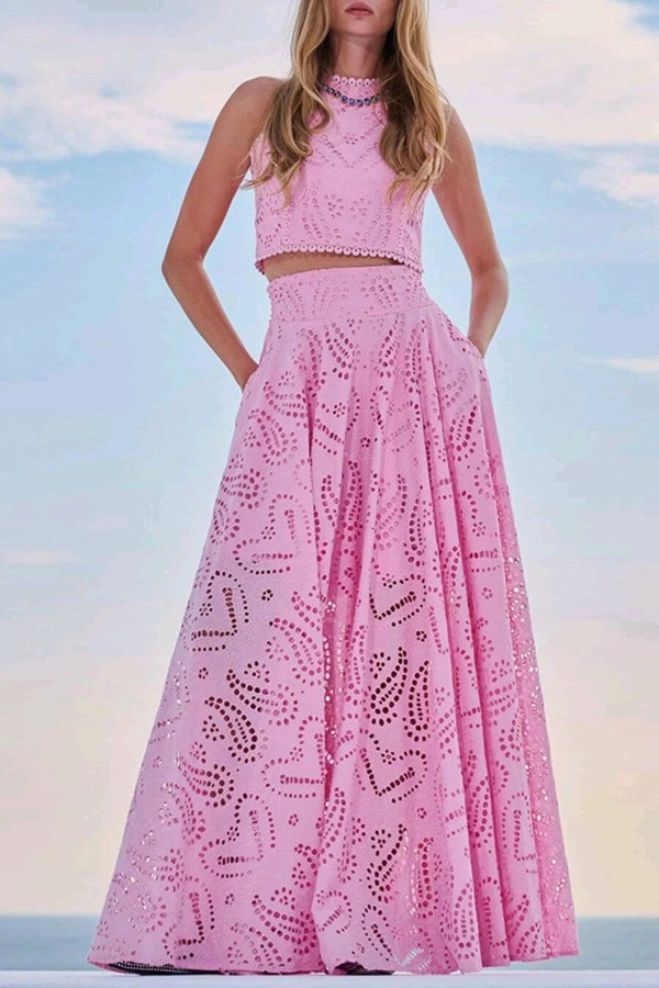 132033 Celine Eyelet Summer Coord Set