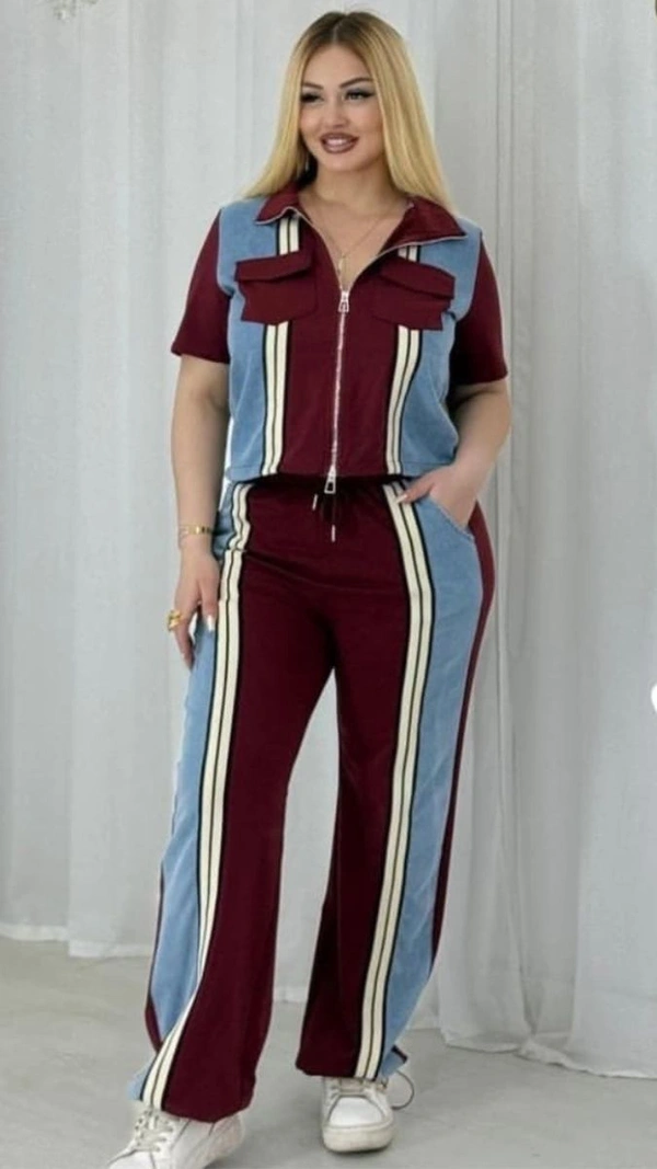 131798 Denim Fusion Sporty Cord Set