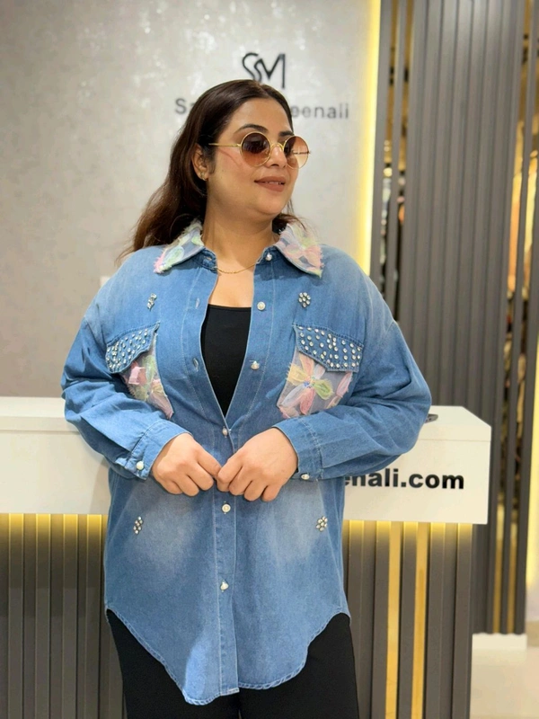 132182 Elegant Denim Shirt