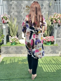 131128 Geometric Printed Updown Down Top