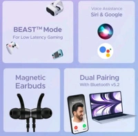 BOAT Rockerz 235 Pro with upto 20 Hours Playback & ASAP Charge Bluetooth Headset (Active Black, In the Ear)