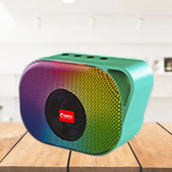 Yoroto Small Bluetooth Turbotune Series Speaker Yo-331 BTL - Green, FREE SIZE