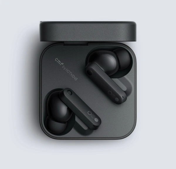 CMF by Nothing Buds 42 dB Active Noise Cancellation, Ultra Bass Technology, 35.5 Hrs playtime Bluetooth Headset (Light Grey, True Wireless) - Black