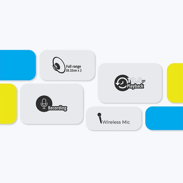 ZEBRONICS Zeb 450 Moving Monster 2X8L - Black