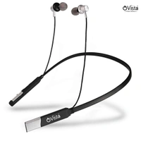Ovista Jazz Bluetooth Neckband – 50H Playtime, Stereo Sound, Magnetic Earbuds & Voice Assistant