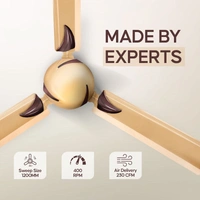 Longway Creta P2 1200 Mm/48 Inch Remote Controlled 3 Blade Anti-Dust Decorative Star Rated Ceiling Fan (Pack Of 2)