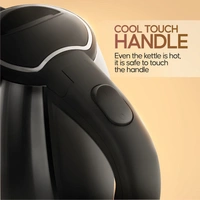 Longway Kestro 2 Ltr Electric Kettle With Stainless Steel Body For Boiling (Silver & Black, 1500 Watt)