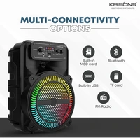 KRISONS Krisons MoonStar 30W Bluetooth Gaming Speaker with Wireless Mic & LED Display