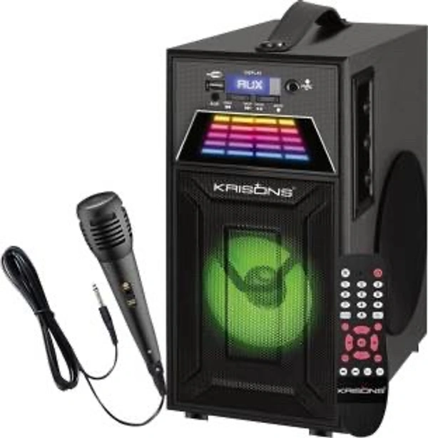 KRISONS KS-22 100W 2.0 Channel Bluetooth Home Theatre with Free Wired Mic, FM, USB & AUX (Black)