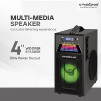 KRISONS KS-22 100W 2.0 Channel Bluetooth Home Theatre with Free Wired Mic, FM, USB & AUX (Black)