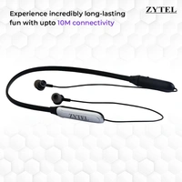 KRISONS Krisons Zytel-Doodle Neckband with 30 Hrs runtime Deep Bass Speaker Headset (Silver, in-Ear) Bluetooth Headset (Black Silver, True Wireless)